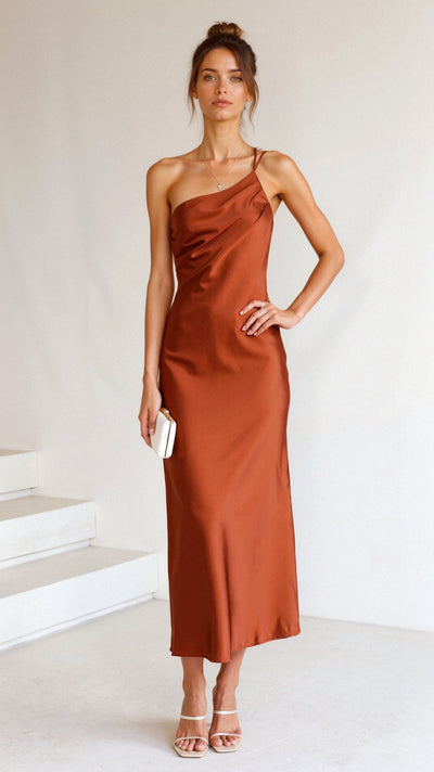 Eira | Stilvolles asymmetrisches Midikleid