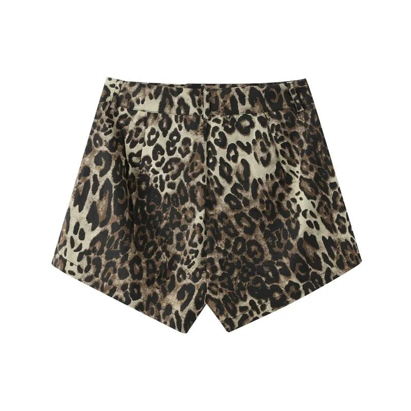 Luzia | Lässige Shorts mit Leopardenmuster