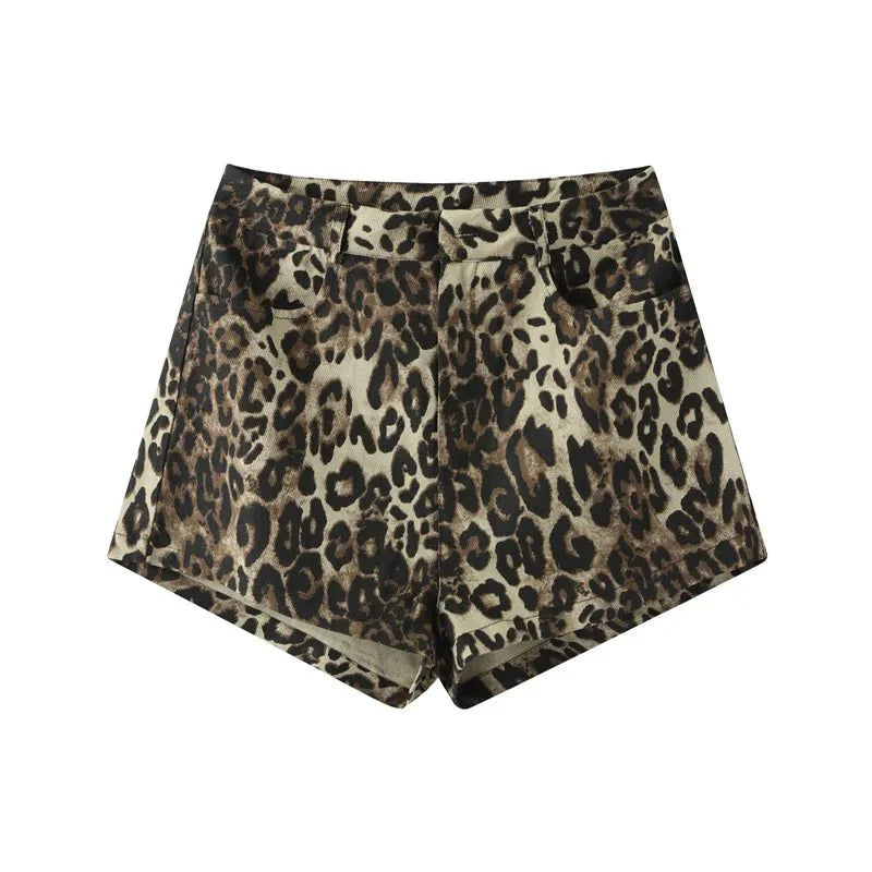 Luzia | Lässige Shorts mit Leopardenmuster