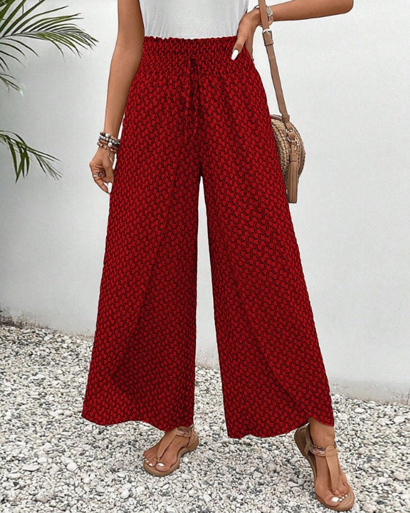 Magdalene | Bequeme Hose mit weitem Bein und Print
