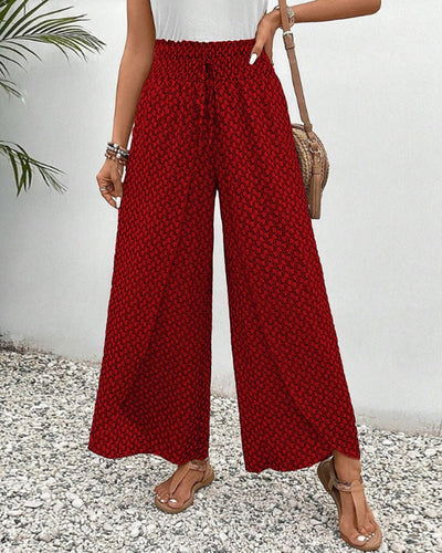 Magdalene | Bequeme Hose mit weitem Bein und Print