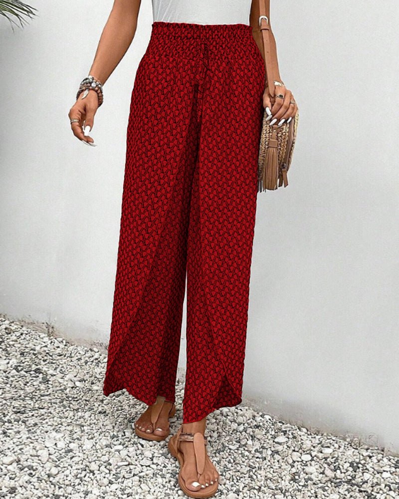 Magdalene | Bequeme Hose mit weitem Bein und Print