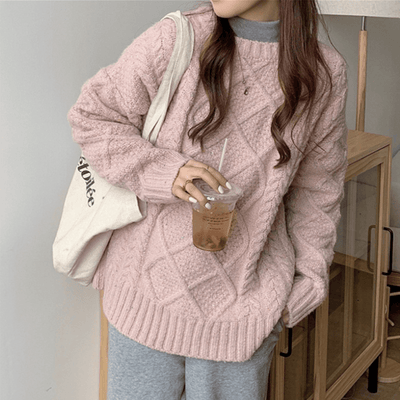 Magnolia | Kuscheliger Zopfmusterpullover