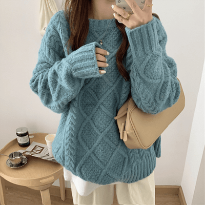 Magnolia | Kuscheliger Zopfmusterpullover