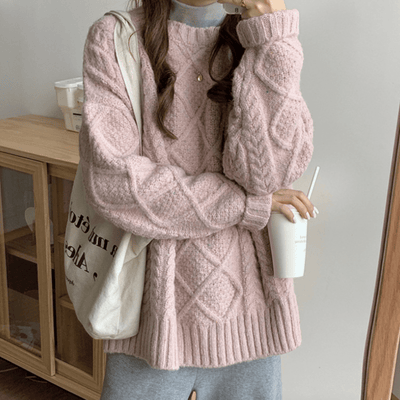 Magnolia | Kuscheliger Zopfmusterpullover