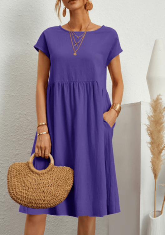 Malia | Entspanntes Freizeitkleid mit Taschen