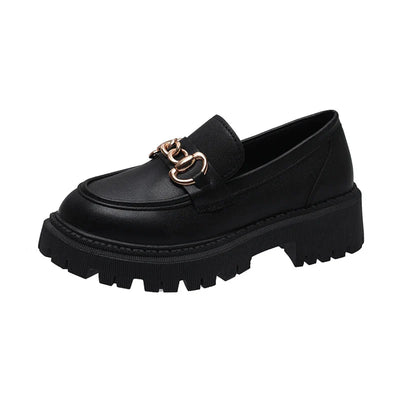 Galilea | Trendige Plateau-Loafer mit Ketten-Akzent