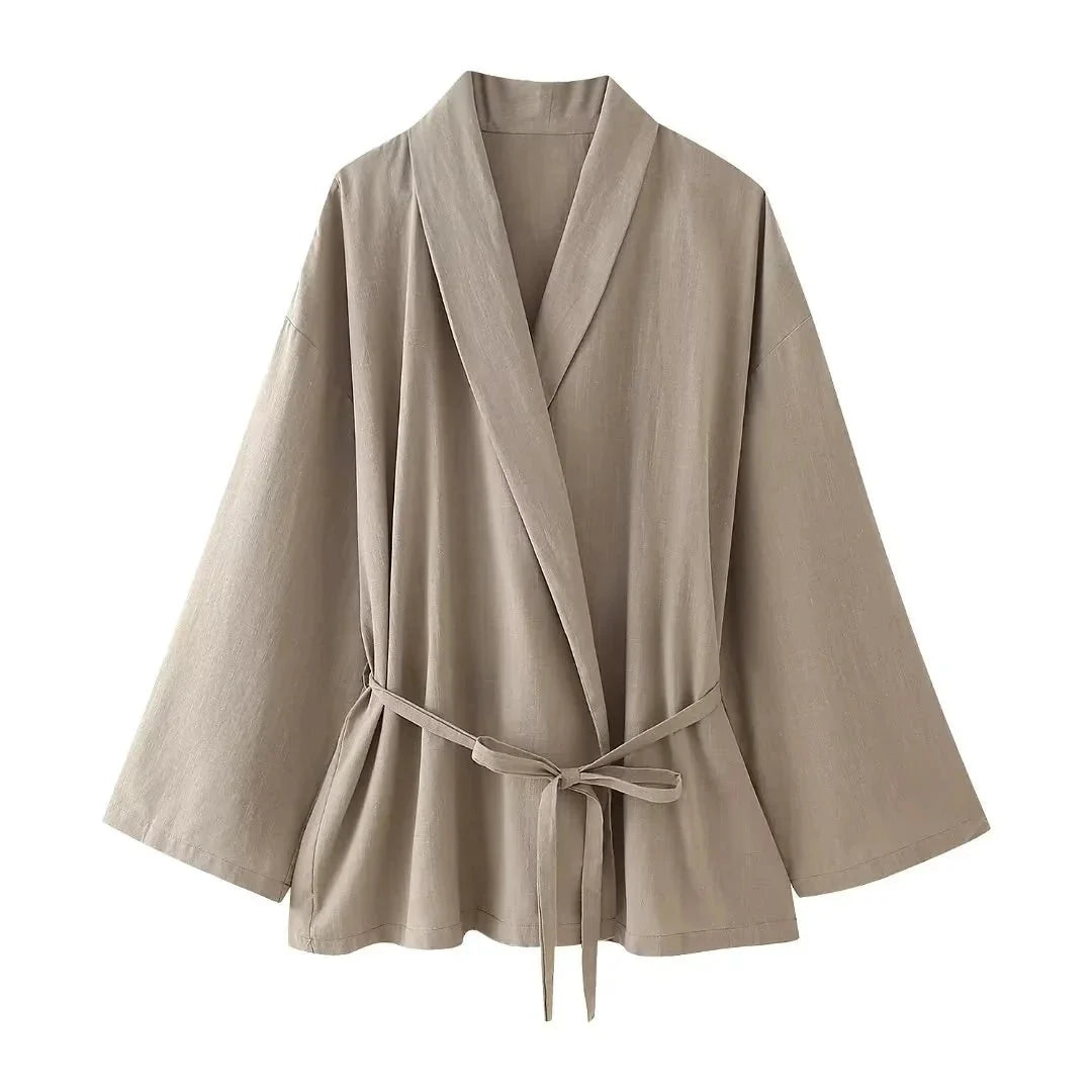 Jorella | Raffiniertes Wickeltop- und Hosenset