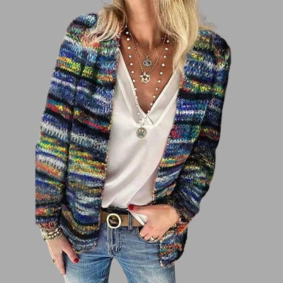 Miriam | Schicke mehrfarbige Strickjacke