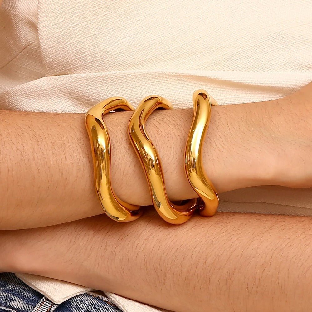 Brilora | Trendy gestapelte Armbänder