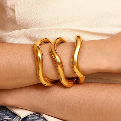 Brilora | Trendy gestapelte Armbänder