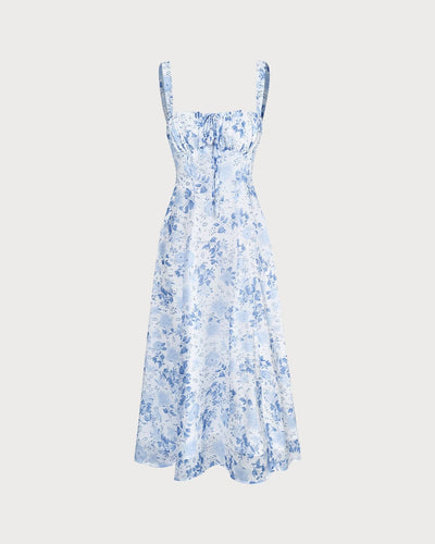 Zaryelle | Bloomcut-Midikleid mit Schlitz