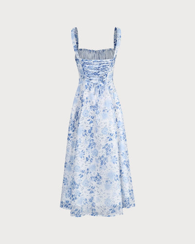 Zaryelle | Bloomcut-Midikleid mit Schlitz
