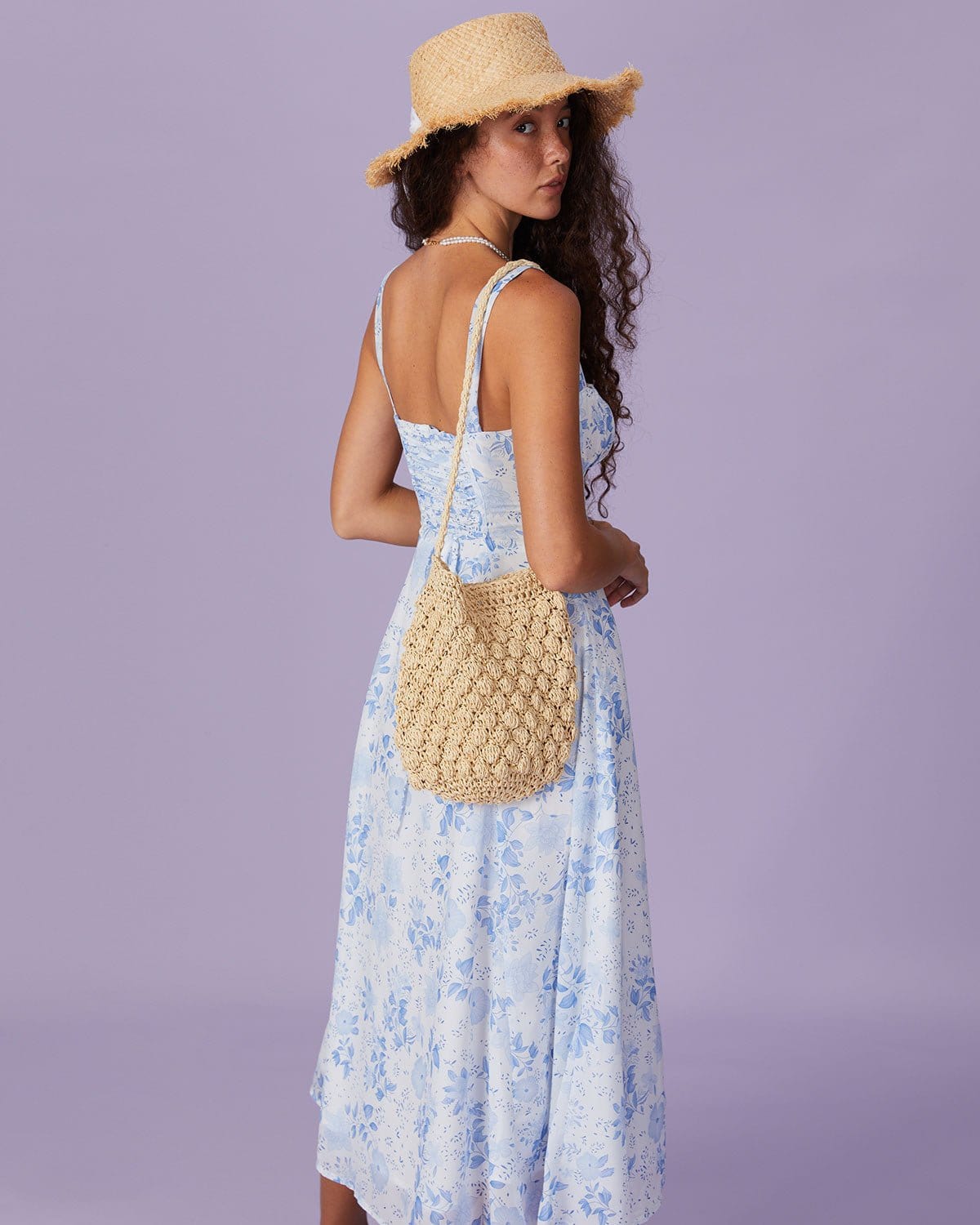 Zaryelle | Bloomcut-Midikleid mit Schlitz