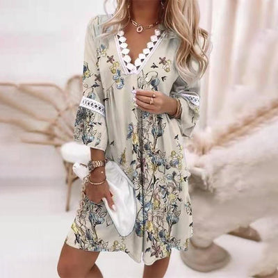 Solenya | Bedrucktes Kleid im Boho-Stil