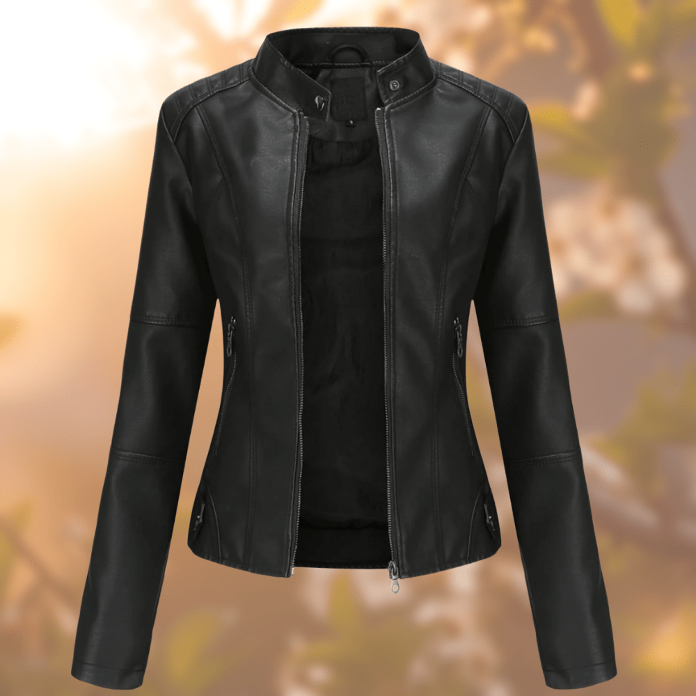 Jovie | Elegante Motorradjacke in Taillenlänge