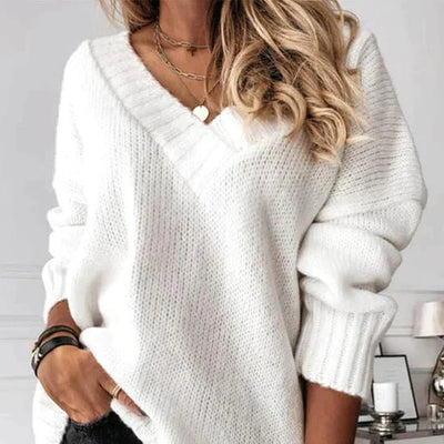 Isalyn | Strickpullover mit V-Ausschnitt