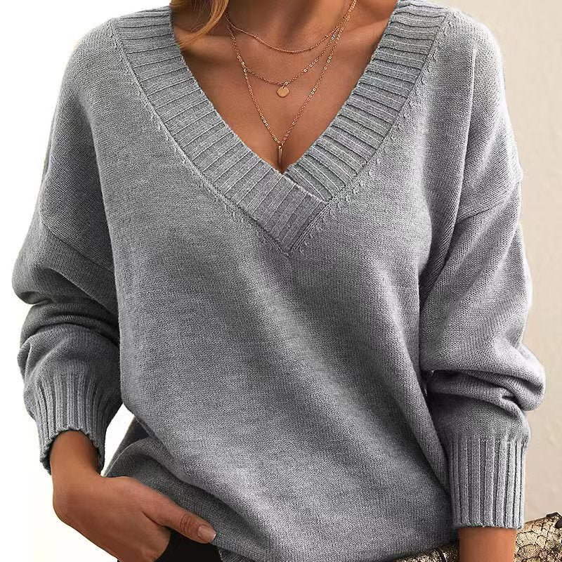 Isalyn | Strickpullover mit V-Ausschnitt
