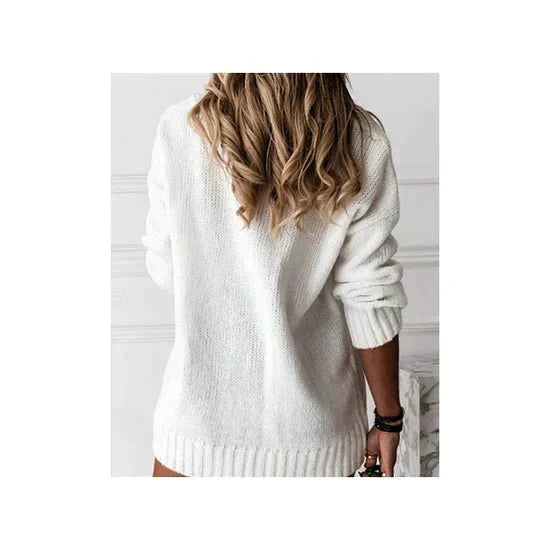 Isalyn | Strickpullover mit V-Ausschnitt