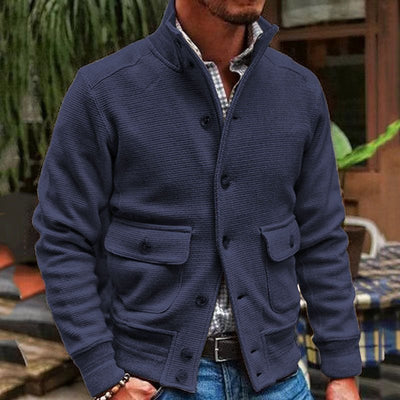 Baylor | Gemütliche Strickjacke mit Stehkragen