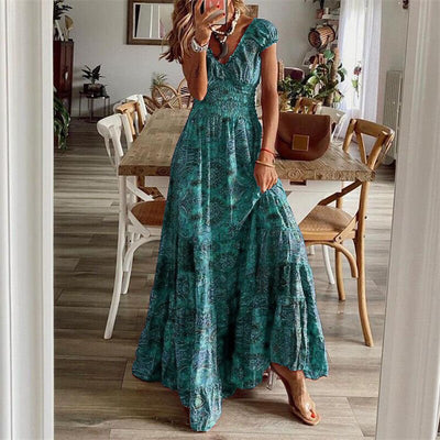 Kennedy | Fließendes Boho-Maxikleid