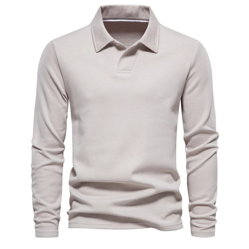 Noah | Klassisches Langarm-Poloshirt