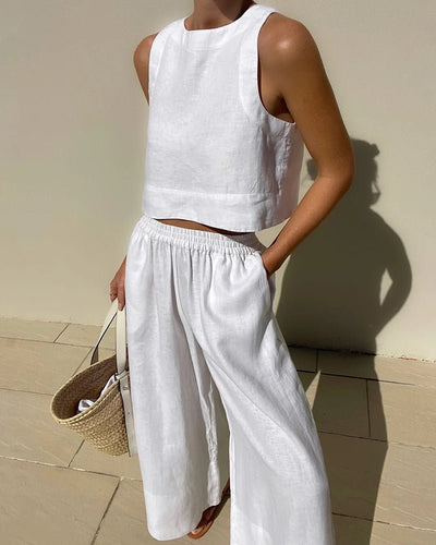 Vaelina | Zweiteiliges Set mit Cropped Top