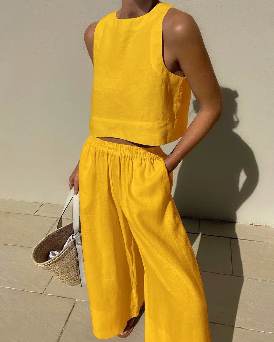 Vaelina | Zweiteiliges Set mit Cropped Top