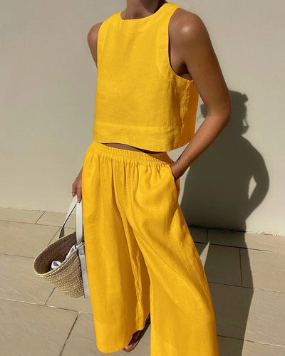 Vaelina | Zweiteiliges Set mit Cropped Top