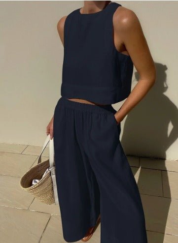 Vaelina | Zweiteiliges Set mit Cropped Top