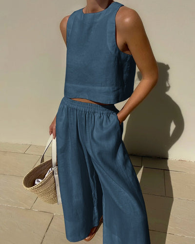 Vaelina | Zweiteiliges Set mit Cropped Top