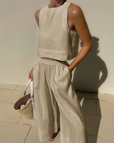 Vaelina | Zweiteiliges Set mit Cropped Top