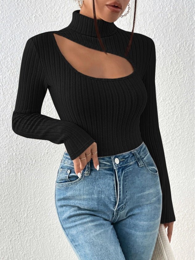Selvina | Rollkragenpullover mit auffälligem Cut-Out