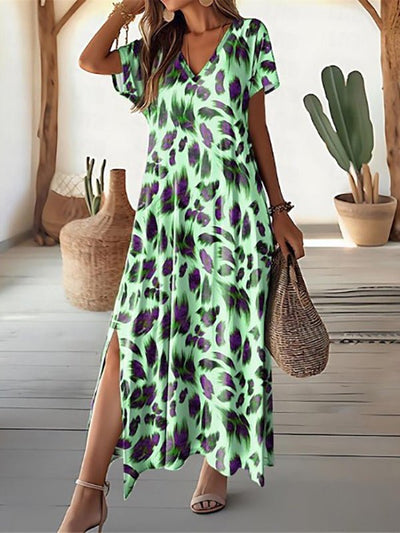 Lunara | Bedrucktes Maxikleid mit entspannter Passform