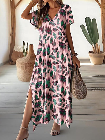 Lunara | Bedrucktes Maxikleid mit entspannter Passform