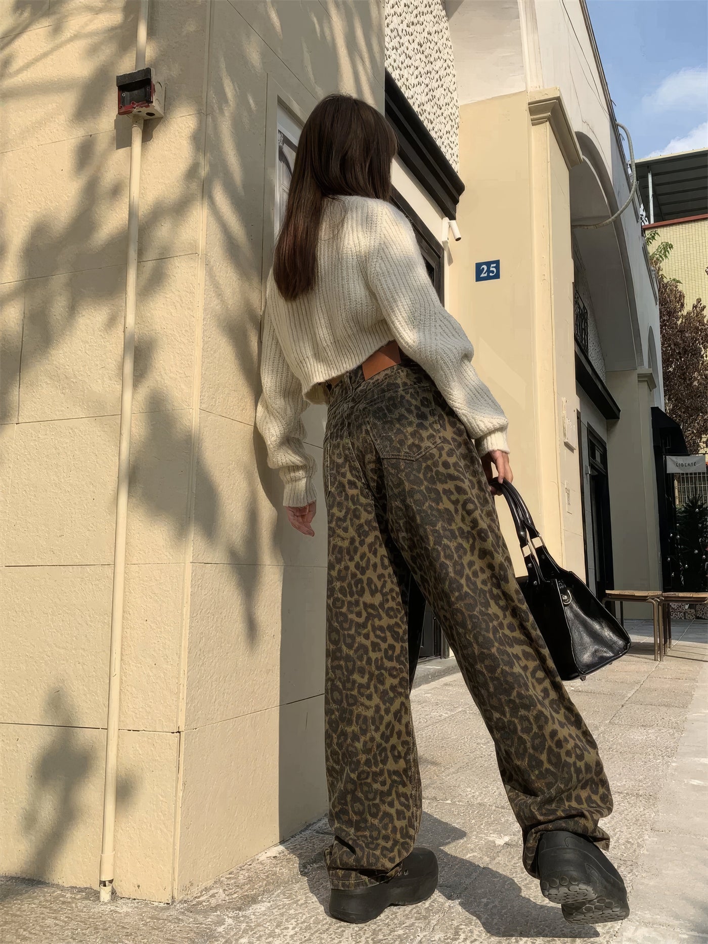 Zanoria | Jeanshose mit Leopardenmuster