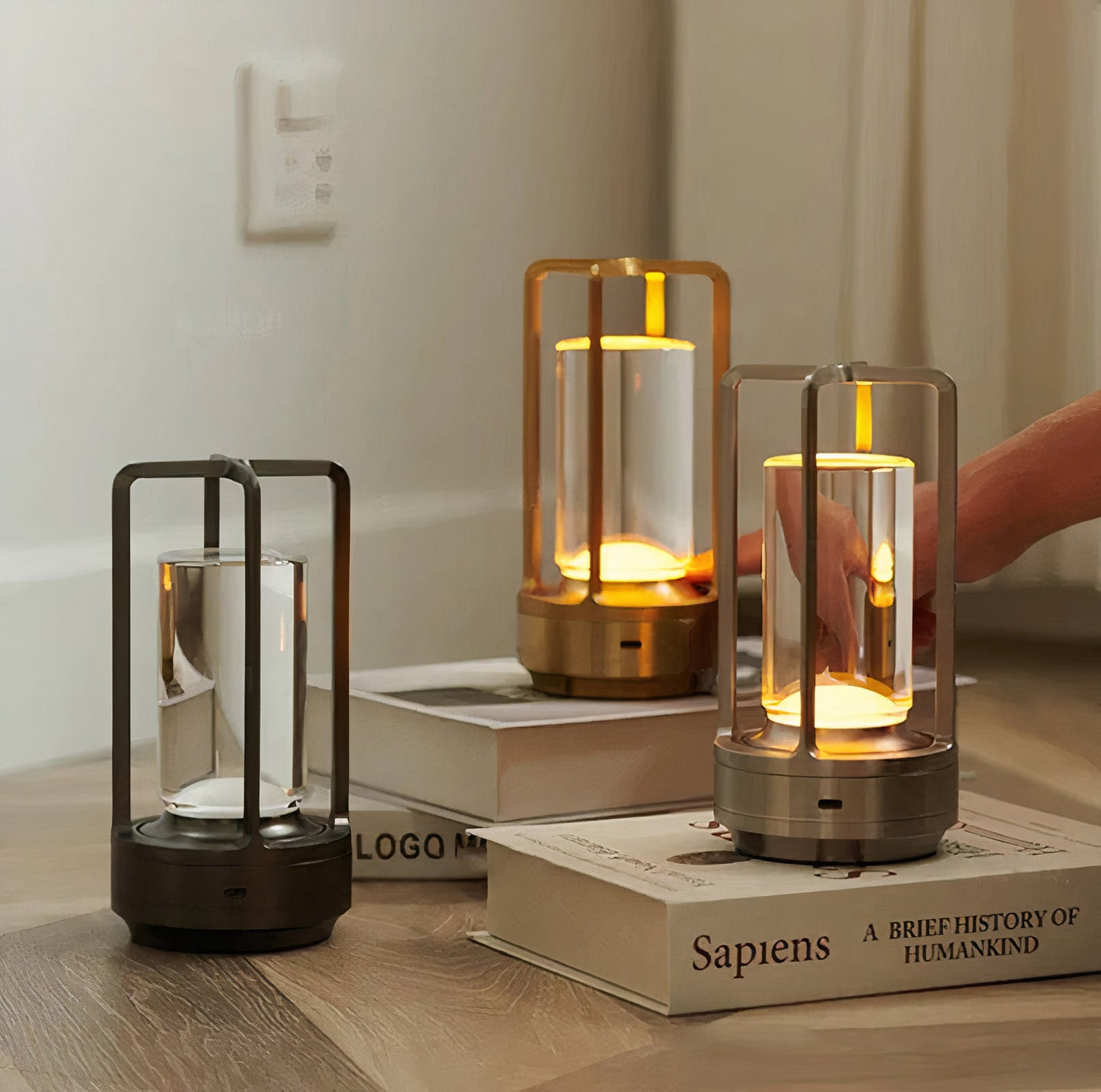 Modernes Touch-Licht aus Glas