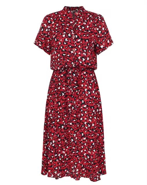 Melure | Bedrucktes Midikleid mit entspannter Passform