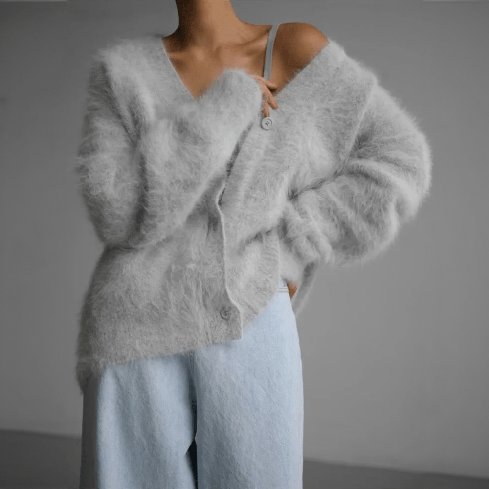 Willow | Weicher, flauschiger Strickjacke