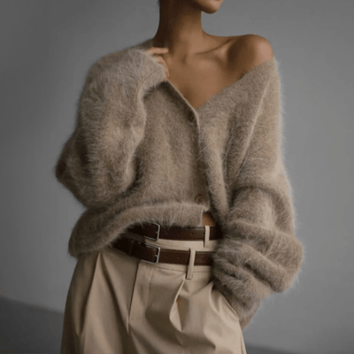 Willow | Weicher, flauschiger Strickjacke