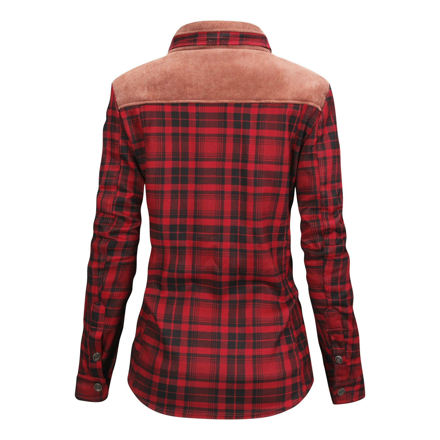 Morvenya | Karierte Jacke mit Plüschfutter