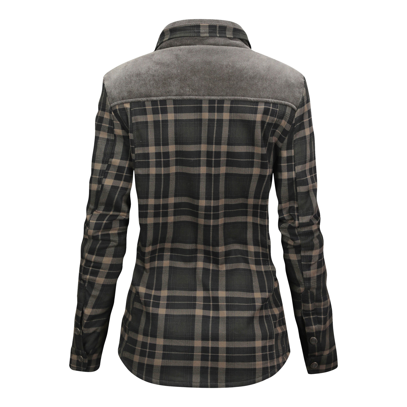 Morvenya | Karierte Jacke mit Plüschfutter