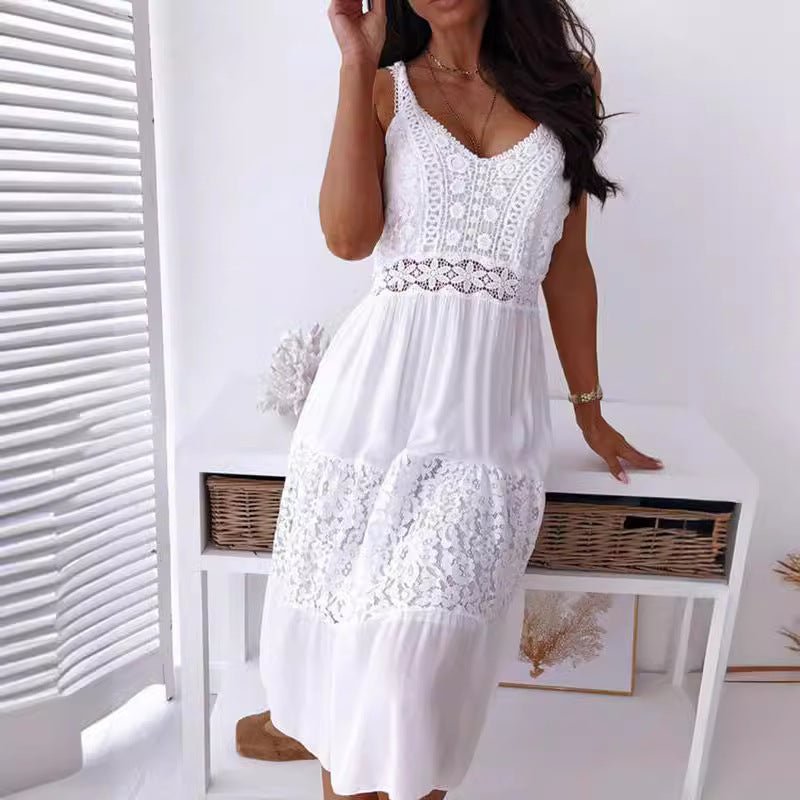 Veliane | Kleid mit Spitzendetail