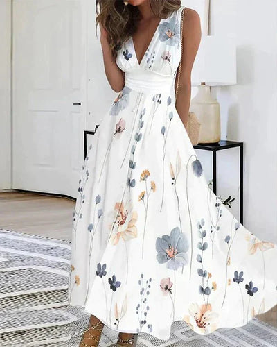 Savannah | Geblümtes Kleid mit V-Ausschnitt