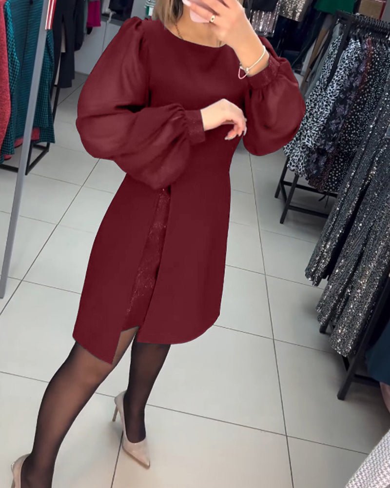 Ava | Trendiges Minikleid mit Puffärmeln