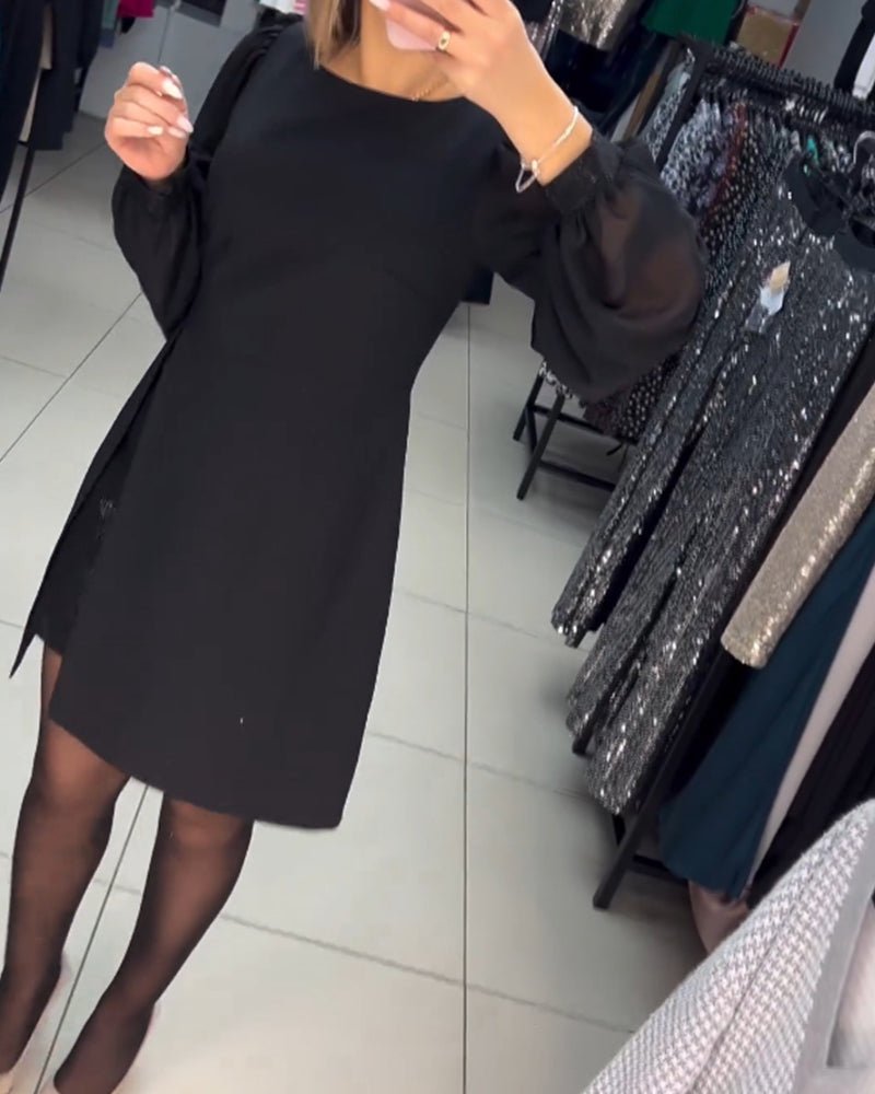 Ava | Trendiges Minikleid mit Puffärmeln