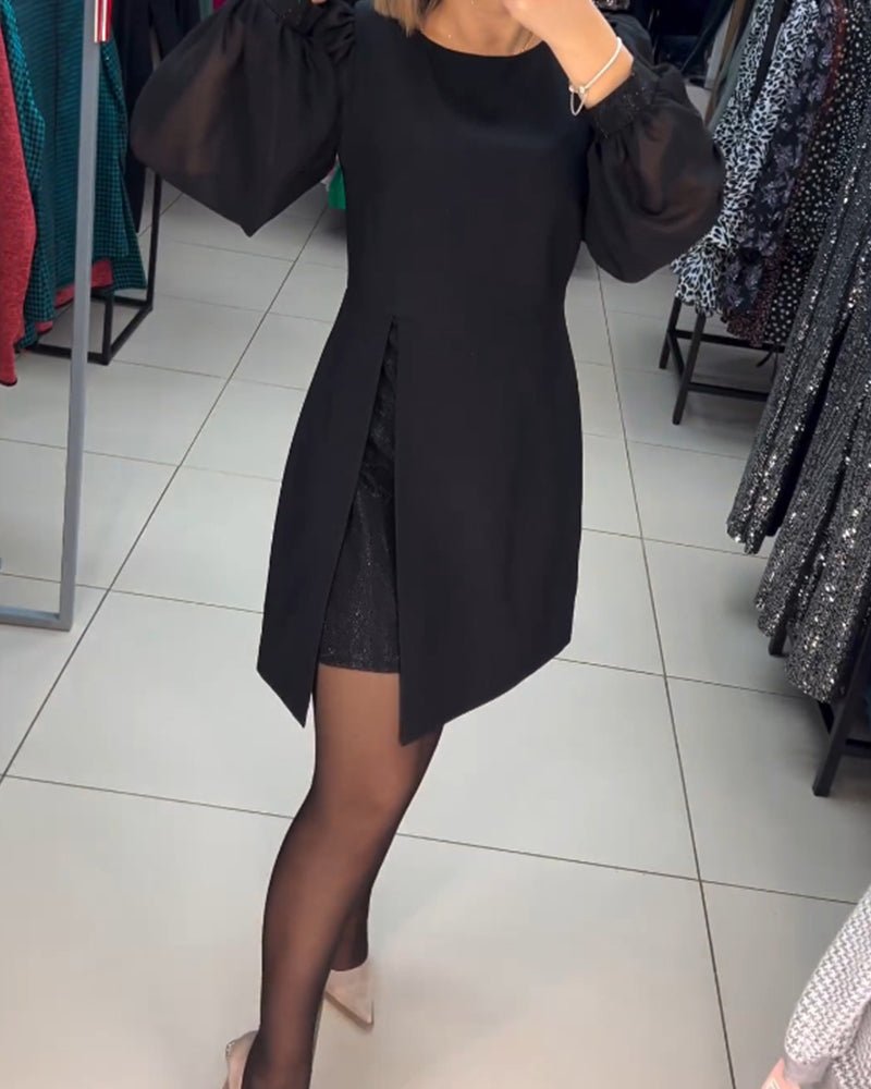 Ava | Trendiges Minikleid mit Puffärmeln