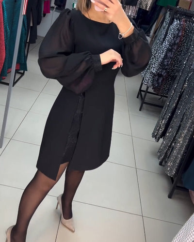 Ava | Trendiges Minikleid mit Puffärmeln