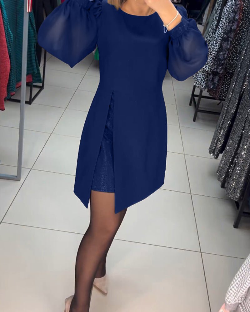 Ava | Trendiges Minikleid mit Puffärmeln