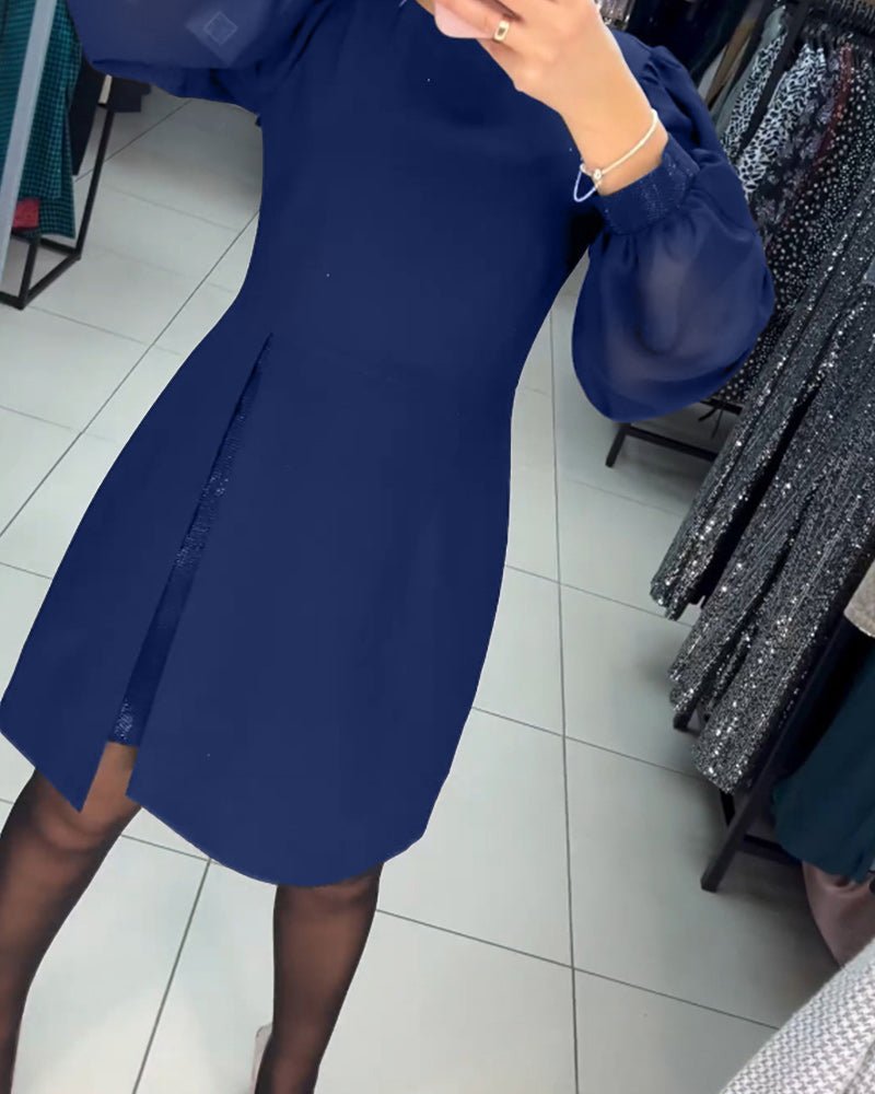 Ava | Trendiges Minikleid mit Puffärmeln